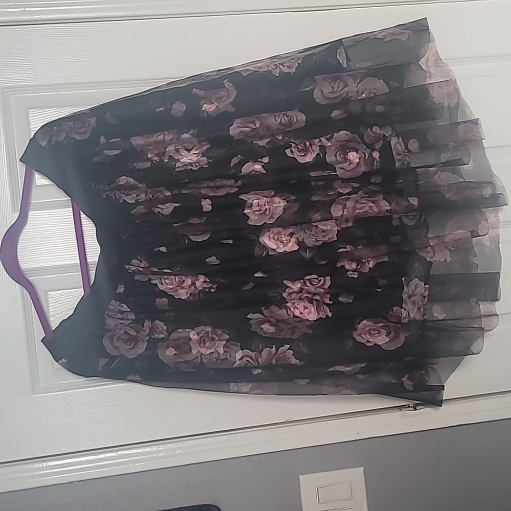 Floral Tulle Skirt